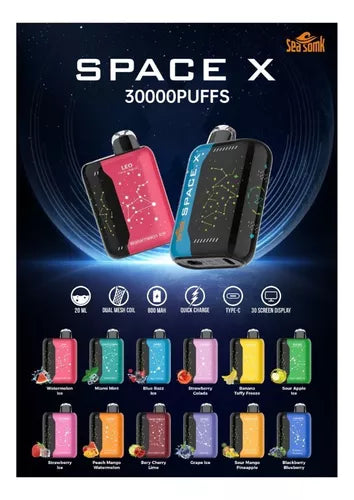 Sea somk Space X 30k puffs