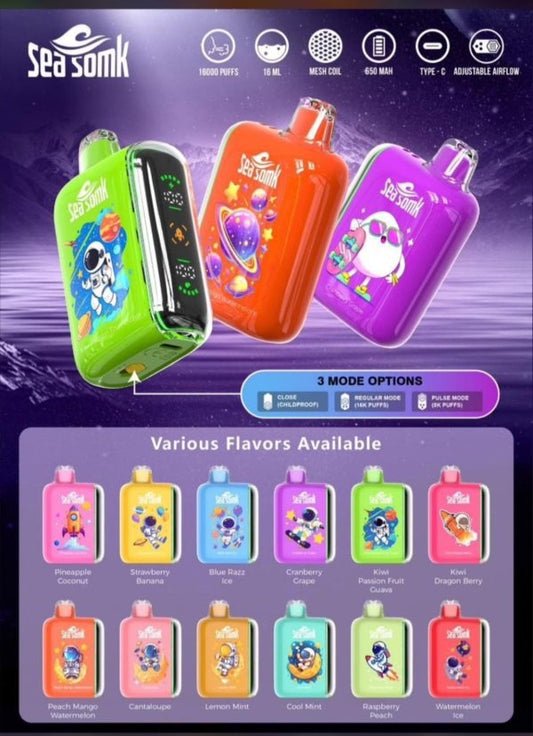 Sea somk 16.000 puffs